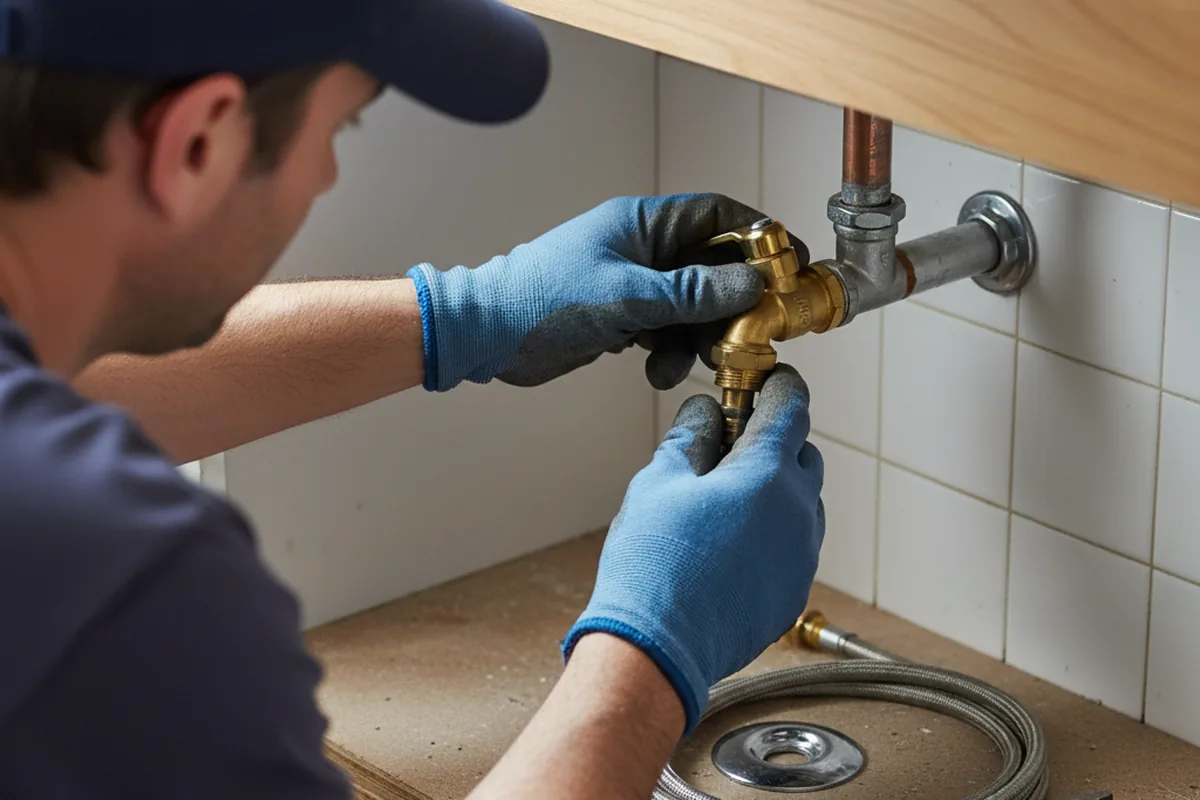 Shutoff valve and fitting work during Repiping in Prescott
